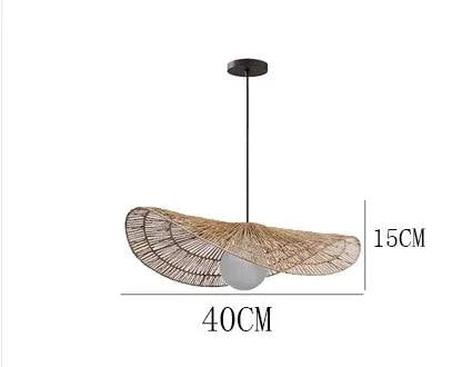 Wabi-Sabi Pendant Lights - Wabi-Sabi Rattan Lamp Double Layered Style