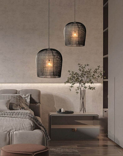 Wabi-sabi Style Rattan Pendant Lights - Creative Wabi Sabi Lighting