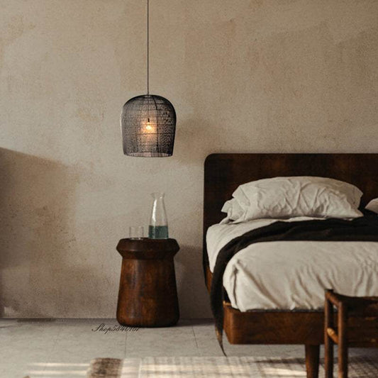 Wabi-sabi Style Rattan Pendant Lights - Creative Wabi Sabi Lighting