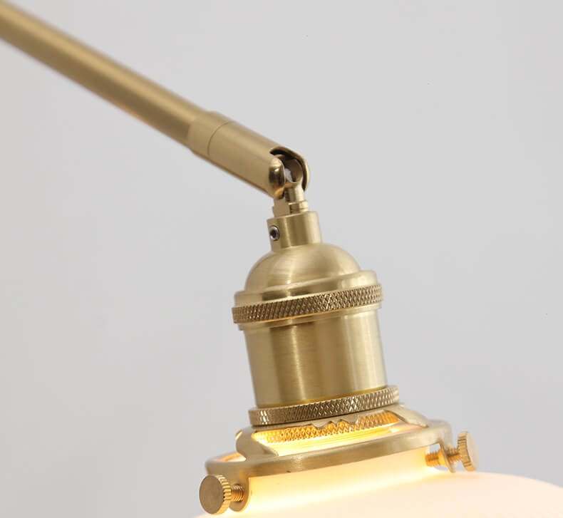 Ceramic Wall Lamp with Copper Swing Long Arm- Swing Arm Wall Lamp Ceramic